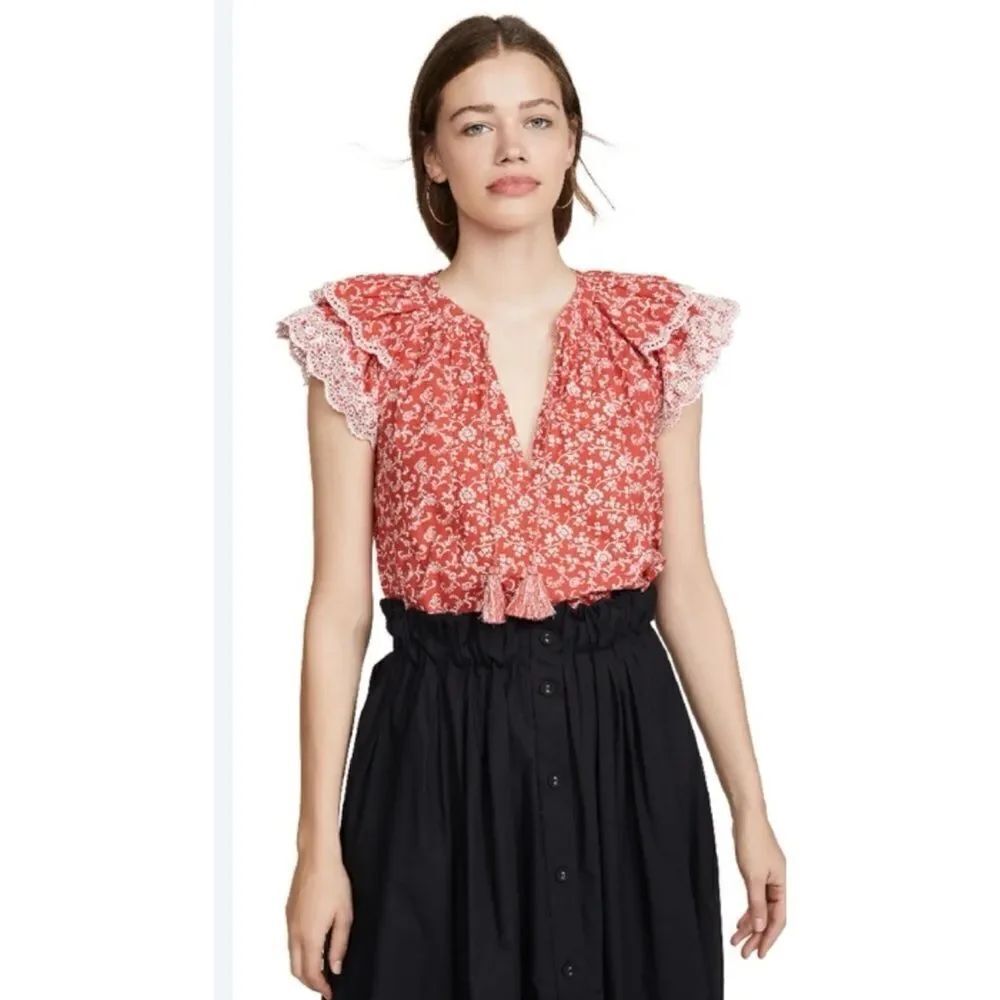 Ulla Johnson Elm Top  in Poppy Floral Size 6 - Picture 2 of 7